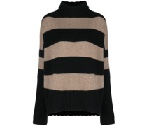 bold stripe-print knit jumper