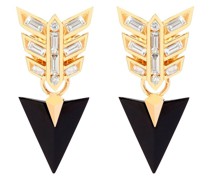 18kt Flight Gelbgoldohrringe mit Diamanten