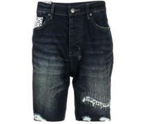 Chopper Jeans-Shorts im Distressed-Look
