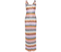zigzag-pattern maxi dress