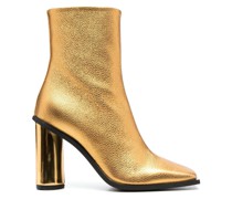 Stiefeletten mit metallischer Wirkung 100mm