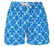 Badeshorts mit Kachelmuster