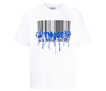 T-Shirt mit Barcode-Print