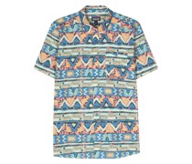 geometric-print shirt