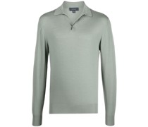 Fein gestricktes Poloshirt