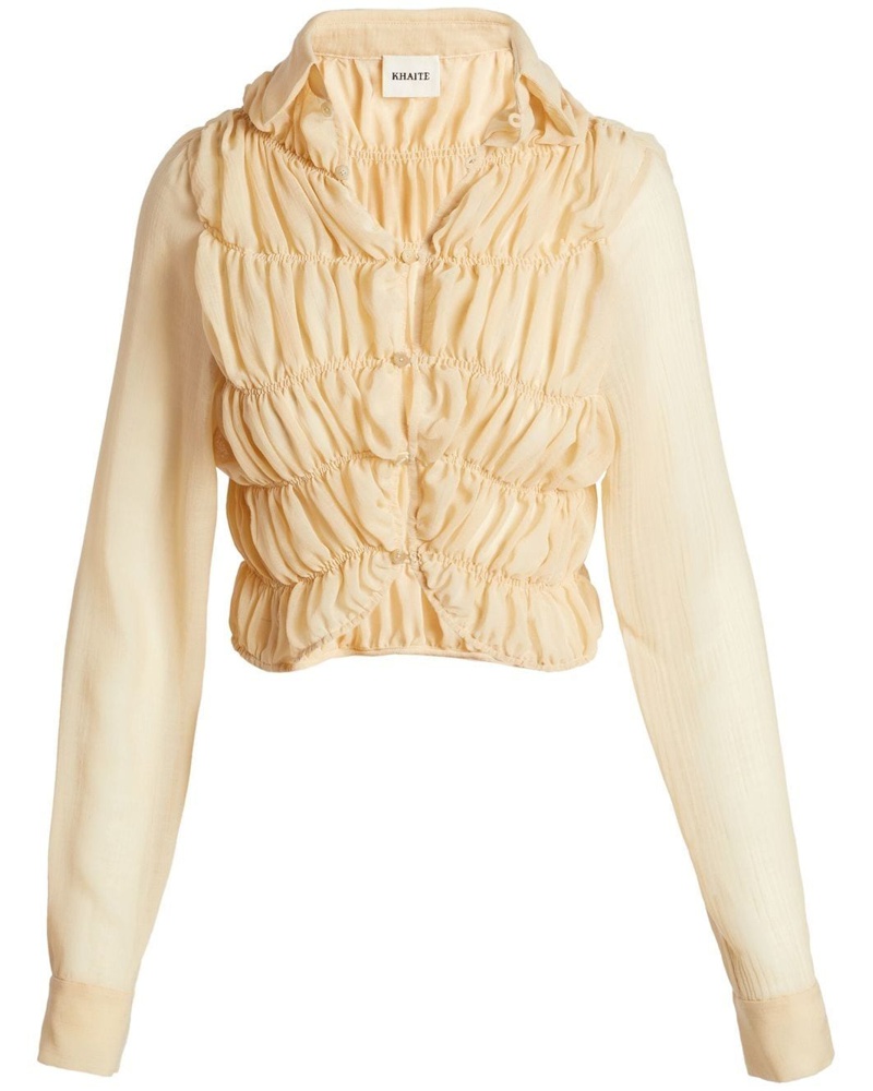 KHAITE Damen The Brena Bluse