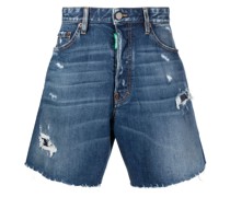 Jeans-Shorts mit weitem Bein