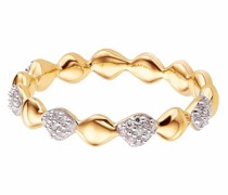 Nura Teardrop Eternity Ring mit Diamanten