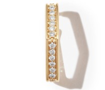 18kt Gelbgoldcreole mit Diamanten