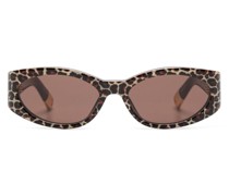 Sonnenbrille mit Leoparden-Print