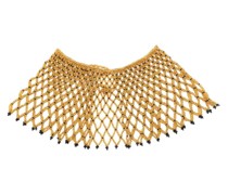 beaded diamond-pattern necklace