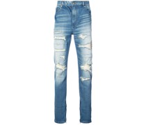 Gerade Jeans mit Distressed-Optik