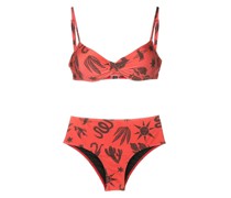 Veronica printed bikini set