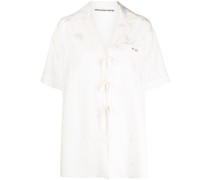Shorts aus Seiden-Jacquard