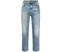 Taillenjeans mit geradem Bein