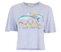 T-Shirt mit Delfin-Print