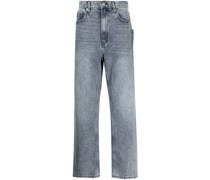 Halbhohe Straight-Leg-Jeans