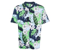 floral leaf print shirt