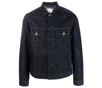 Jeansjacke mit Logo-Patch