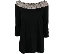 Besticktes Cropped-Oberteil