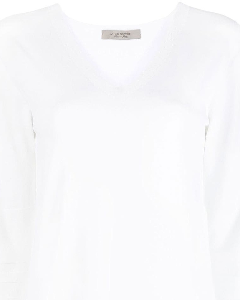 D.EXTERIOR Damen Pullover mit V-Ausschnitt