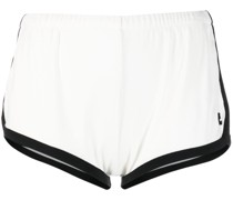 contrasting-trim logo shorts