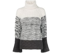 Gerippter Rollkragenpullover