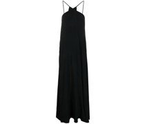 Neckholder-Kleid mit Falten