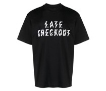 Late Checkout T-Shirt mit Print