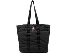 Gepolsterter Shopper mit Logo-Patch