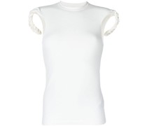 T-Shirt mit geflochtenem Riemen