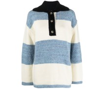 Oversized-Pullover mit Polokragen