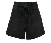 Jeans-Shorts mit weitem Bein