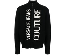 Intarsien-Jacke mit Logo