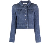 Geknöpfte Cropped-Jacke