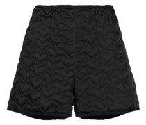 Gesteppte Shorts mit Herzmuster