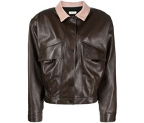 Klassische Lederjacke