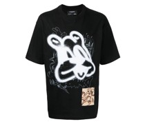 T-Shirt mit Graffiti-Print