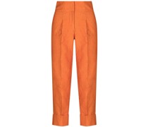 Moad Cropped-Hose mit Jacquardmuster