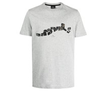 T-Shirt aus Bio-Baumwolle mit Domino-Print