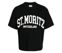 T-Shirt mit Slogan-Applikation