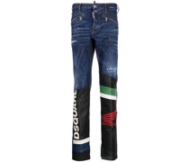 Halbhohe Slim-Fit-Jeans