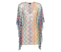 zigzag-print beach cover-up