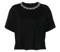 T-Shirt mit Kristallen