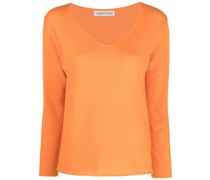 Kaschmirpullover mit V-Ausschnitt