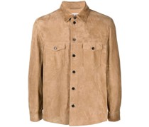 Schmale Hemdjacke aus Wildleder
