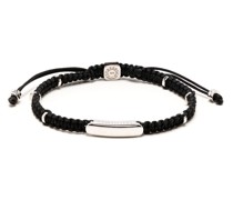 Makramee-Armband mit Logo-Anhänger