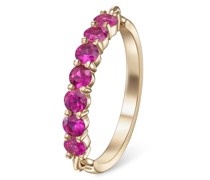18kt Gelbgoldring mit Saphir