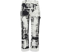 Cropped-Jeans mit Fold-Print