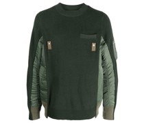 Pullover mit gefütterten Einsätzen